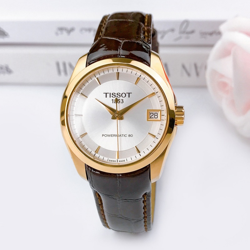  Đồng hồ Tissot T035.207.36.031.00 Vỏ kim loại từ thép không gỉ 316L