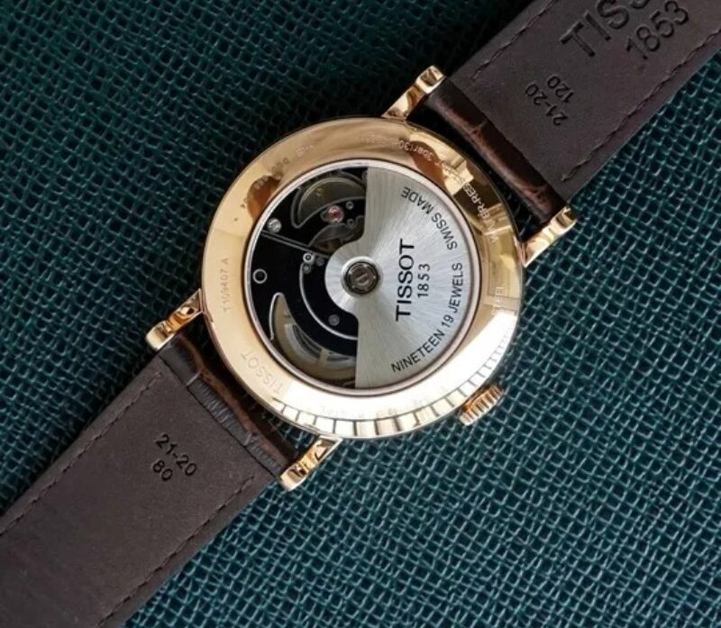 Bộ máy quartz chuẩn Thụy Sĩ độ tin cậy mà thương hiệu Tissot mang đến.
