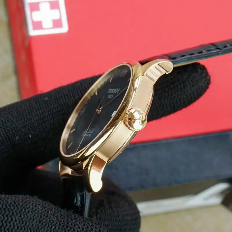 Vỏ và núm được mạ vàng PVD vàng hồng 